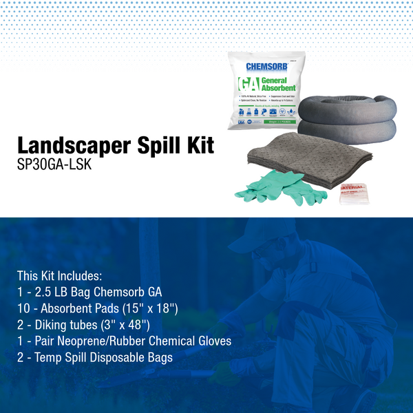 Landscaper Spill Response Kit, 5.5 Gallon Pick-Up Capacity – CHEMSORB™