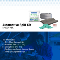 Automotive Spill Response Kit, 4.5 Gallon Pick-Up Capacity