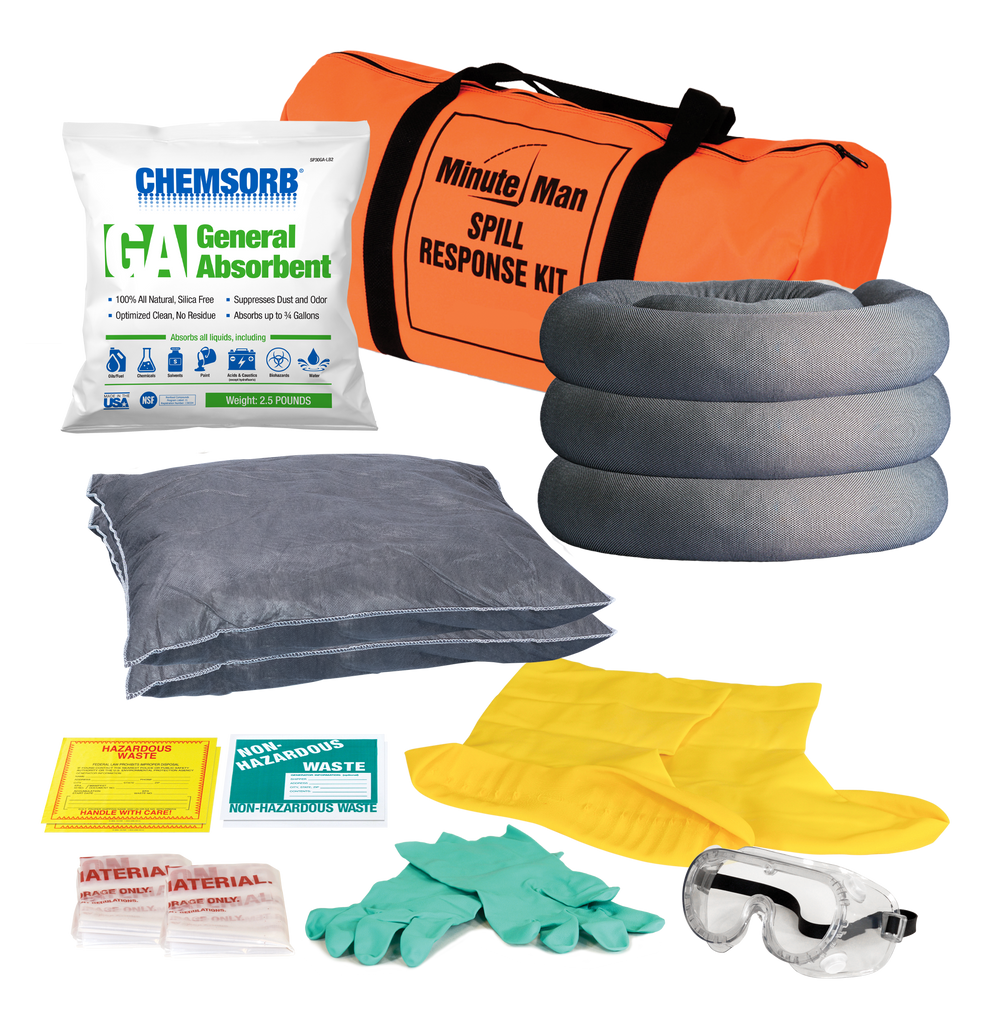 Minute Man Heavy Duty Spill Containment Kit, with 7.5 Pick-Up Capacity