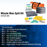 Minute Man Heavy Duty Spill Containment Kit, with 7.5 Pick-Up Capacity