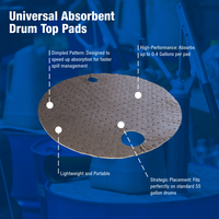 Universal Absorbent Drum Top Pads