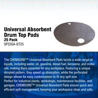 Universal Absorbent Drum Top Pads
